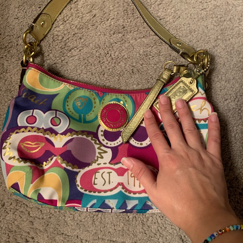 Multicolor Coach Small Purse